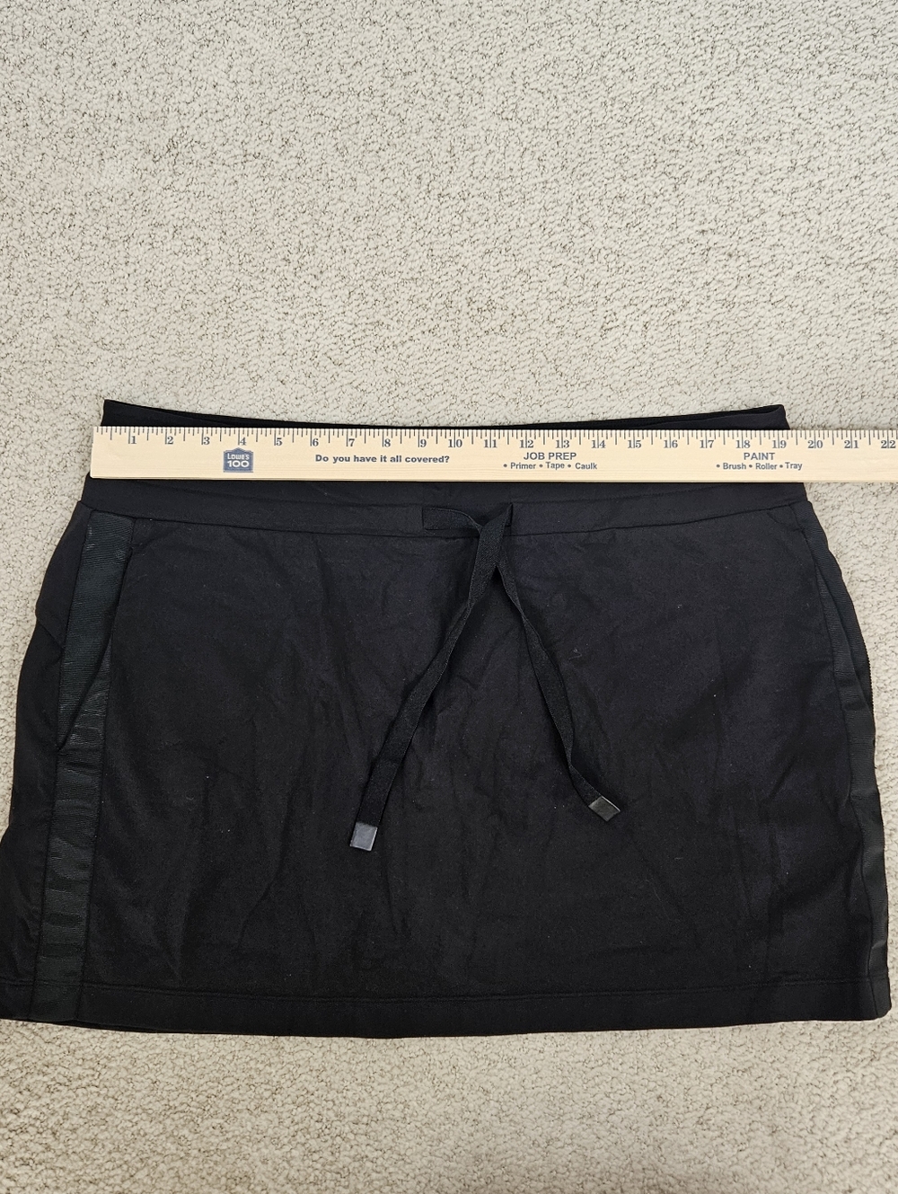 Athleta Skort Black Womens XL Zipper Pocket Active Golf Pickleball Outdoor - Picture 3 of 7